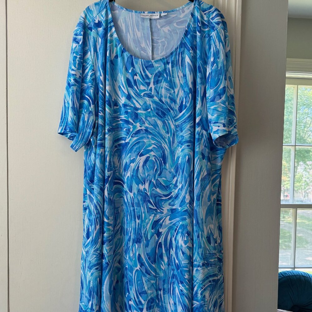 Beautiful Susan Graver Liquid Knit Midi dress NWT Size 3XL
